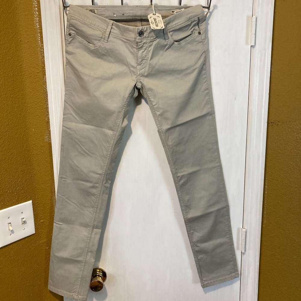 Meltin' Pot women's size 31 light stone skinny fit soft stretchy chino pants